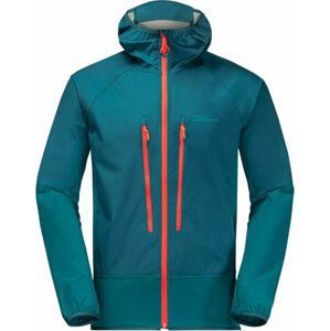 Jack Wolfskin Alpspitze Hoody M Blue Coral M Outdoorová bunda