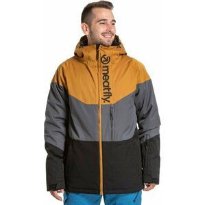 Meatfly Hoax Premium SNB & Ski Jacket Wood/Dark Grey/Black XL Lyžiarska bunda