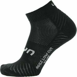 UYN Unisex Agile Sneaker Socks 2 Pairs Black 39-41