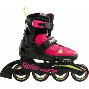 Rollerblade Microblade Kolieskové korčule JR Pink/Light Green 28-32