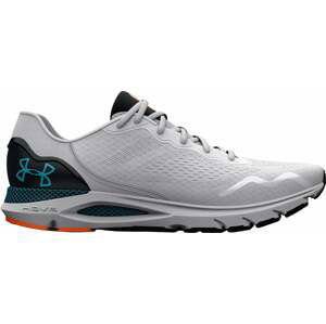 Under Armour Men's UA HOVR Sonic 6 Running Shoes White/Black/Blue Surf 43 Cestná bežecká obuv