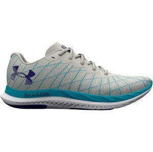 Under Armour Women's UA Charged Breeze 2 Running Shoes Gray Mist/Blue Surf/Sonar Blue 36