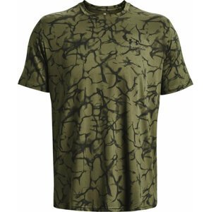Under Armour Men's UA Rush Energy Print Short Sleeve Marine OD Green/Black XL Fitness tričko