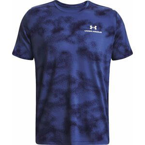 Under Armour Men's UA Rush Energy Print Short Sleeve Sonar Blue/White M Fitness tričko