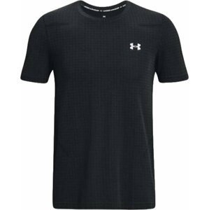 Under Armour Men's UA Seamless Grid Short Sleeve Black/Mod Gray L