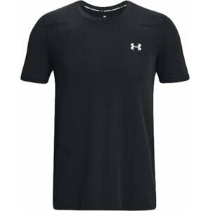 Under Armour Men's UA Seamless Grid Short Sleeve Black/Mod Gray 2XL