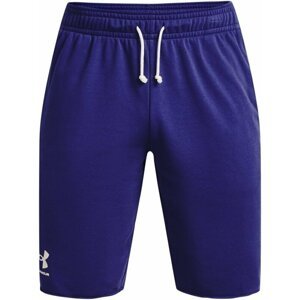 Under Armour Men's UA Rival Terry Shorts Sonar Blue/Onyx White M Fitness nohavice