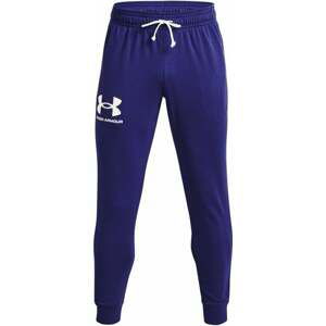 Under Armour Men's UA Rival Terry Joggers Sonar Blue/Onyx White M Fitness nohavice