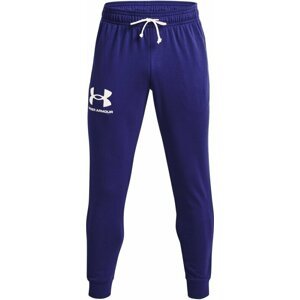 Under Armour Men's UA Rival Terry Joggers Sonar Blue/Onyx White L Fitness nohavice