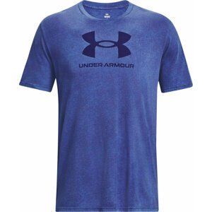 Under Armour Men's UA Wash Tonal Sportstyle Short Sleeve Sonar Blue Medium Heather/Sonar Blue XL