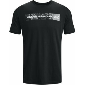 Under Armour Men's UA Camo Chest Stripe Short Sleeve Black/White S Fitness tričko