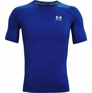 Under Armour Men's HeatGear Armour Short Sleeve Royal/White 2XL Fitness tričko