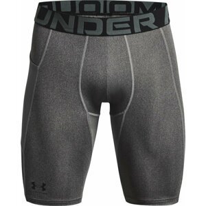 Under Armour Men's HeatGear Pocket Long Shorts Carbon Heather/Black XL Bežecká spodná bielizeň
