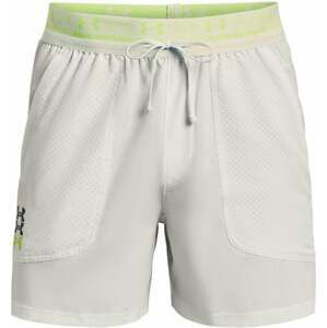 Under Armour Men's UA Run Anywhere Short Gray Mist/Lime Surge/Reflective L Bežecké kraťasy