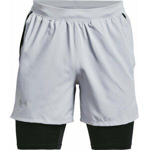 Under Armour Men's UA Launch 5'' 2-in-1 Shorts Mod Gray/Black S