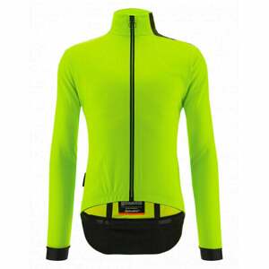 Santini Vega Multi Jacket with Hood Verde Fluo M