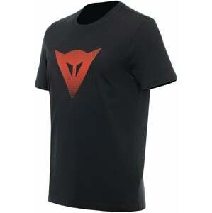 Dainese T-Shirt Logo Black/Fluo Red 2XL Tričko
