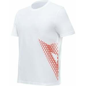 Dainese T-Shirt Big Logo White/Fluo Red L Tričko