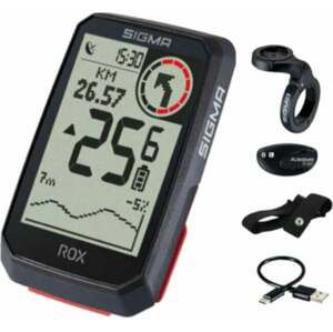 Sigma Bike Computer Rox 4.0 HR Set Black