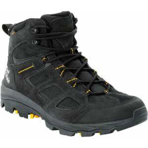 Jack Wolfskin Vojo 3 Texapore Mid M Black/Burly Yellow 44,5 Pánske outdoorové topánky