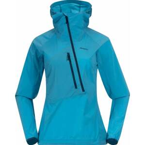 Bergans Cecilie Light Wind Anorak Women Clear Ice Blue S Outdoorová bunda