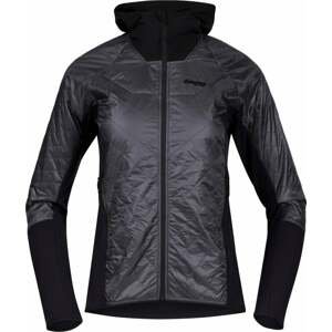 Bergans Cecilie Light Insulated Hybrid Jacket Women Solid Dark Grey/Black S Outdoorová bunda