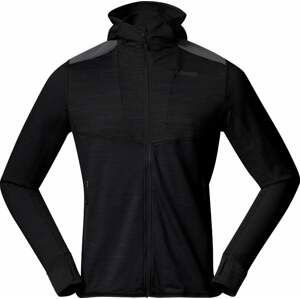 Bergans Rabot Active Mid Hood Jacket Men Black S Outdoorová mikina