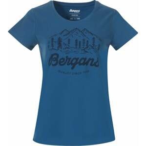 Bergans Classic V2 Tee Women North Sea Blue S Outdoorové tričko