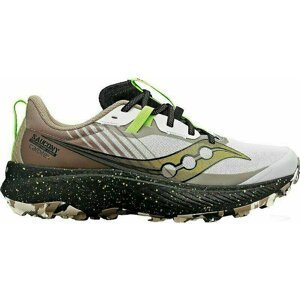 Saucony Endorphin Edge Mens Shoes Fog/Black 44 Trailová bežecká obuv
