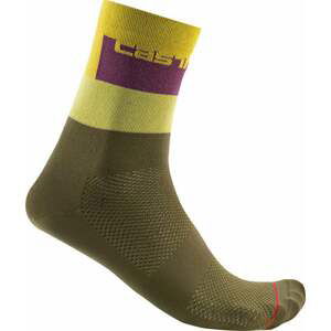 Castelli Blocco 15 Sock Defender Green L/XL Cyklo ponožky