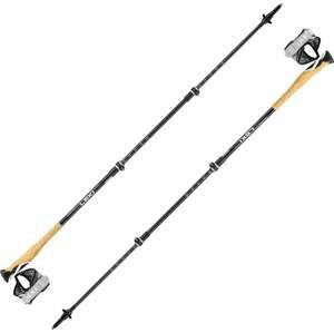 Leki Cross Trail Lite Carbon Black/White/Naturalcarbon 100 - 135 cm Turistické palice