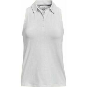 Under Armour Women's UA Zinger Sleeveless Polo White/Halo Gray/Metallic Silver XL