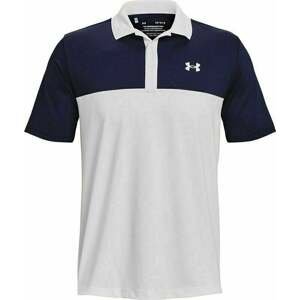 Under Armour Men's UA Performance 3.0 Colorblock Polo White/Midnight Navy M