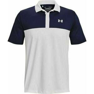 Under Armour Men's UA Performance 3.0 Colorblock Polo White/Midnight Navy 2XL