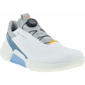 Ecco Biom H4 BOA Mens Golf Shoes White/Retro Blue 40