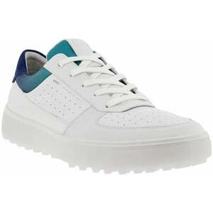 Ecco Tray Mens Golf Shoes White/Blue Depths/Caribbean 41