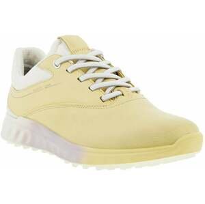 Ecco S-Three Womens Golf Shoes Straw/White/Bright White 40