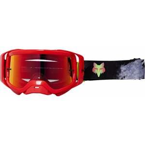 FOX Airspace Dkay Mirrored Lens Goggles Fluorescent Red