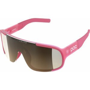 POC Aspire Actinium Pink Translucent/Brown Silver Cyklistické okuliare