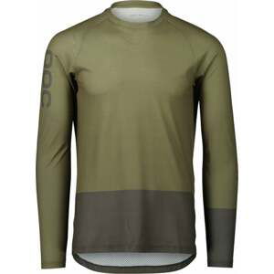 POC MTB Pure LS Jersey Epidote Green/Sylvanite Grey S