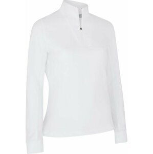 Callaway Womens Solid Sun Protection 1/4 Zip Brilliant White S