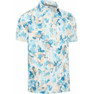 Callaway Mens X-Ray Floral Print Polo Bright White S