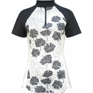 Callaway Womens Texture Floral Polo Brilliant White S