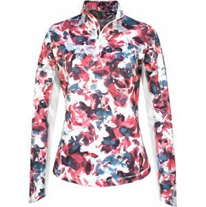 Callaway Womens Brushed Floral Printed Sun Protection Top Fruit Dove M