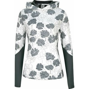 Callaway Womens Texture Floral Hoodie Brilliant White S