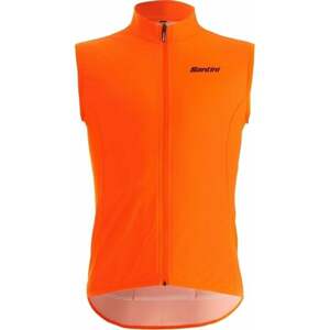 Santini Nebula Wind Vest Arancio Fluo L