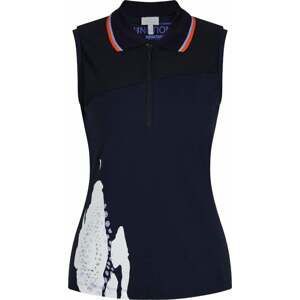 Sportalm Gerda Womens Sleeveless Polo Shirt Deep Water 42