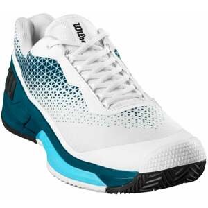 Wilson Rush Pro 4.0 Clay Mens Tennis Shoe White/Blue Coral/Blue Atoll 43 1/3 Pánska tenisová obuv