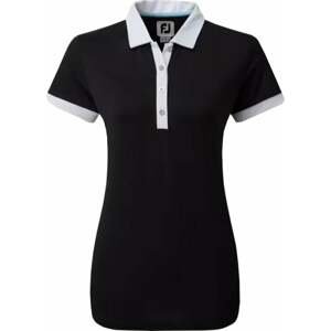 Footjoy Colour Block Womens Polo Shirt Black XS