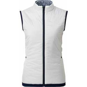 Footjoy Reversible Insulated Womens Vest White/Navy Houndstooth XS